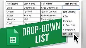 Create Dropdown list Excel or Google Sheets